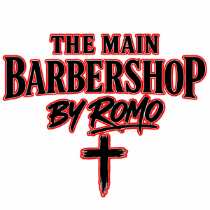 Logo for The Main Barbershop by Romo