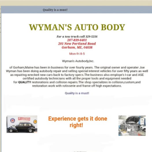 Sponsor Logo for Wyman's Auto Body