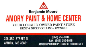 Sponsor Logo for Amory Paint & Home Center