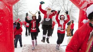 Santa Hustle Smokies 5k and Half Marathon