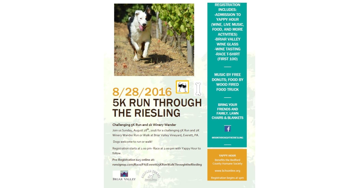Challenging 5K and 2K Run/Walk Through the Riesling