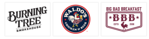 Sponsor Logo for Burning Tree Smokehouse, Waldo's Chicken, Big Bad Breakfast