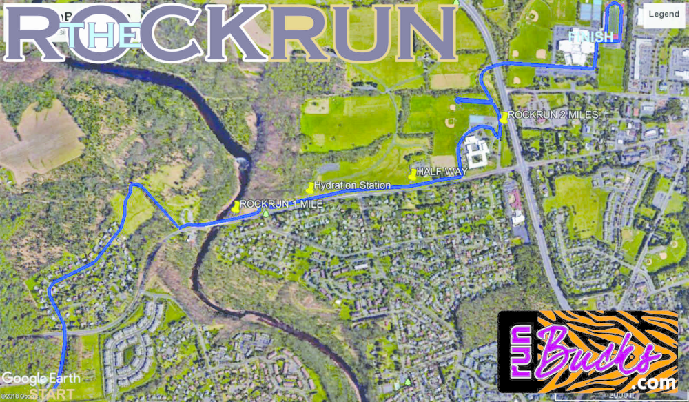 The ROCK RUN COURSE MAP