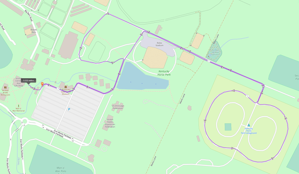 Southern Lights Stroll 5K 5K Course Map