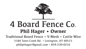 Sponsor Logo for 4 Board Fence Co.
