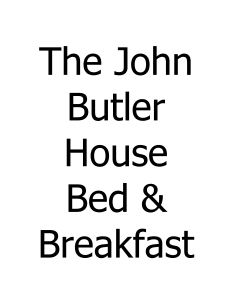 Sponsor Logo for The John Butler House Bed & Breakfast