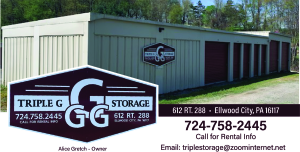 Sponsor Logo for Triple G Storage | Ellwood City PA