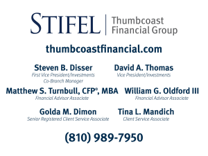 Sponsor Logo for Stifel Thimbcoast Financial Group