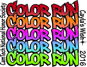 3K or 5K Color Run CamTech National Honors Society 