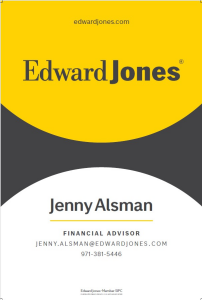 Sponsor Logo for Edward Jones - Jenny Alsman Financial Advisor