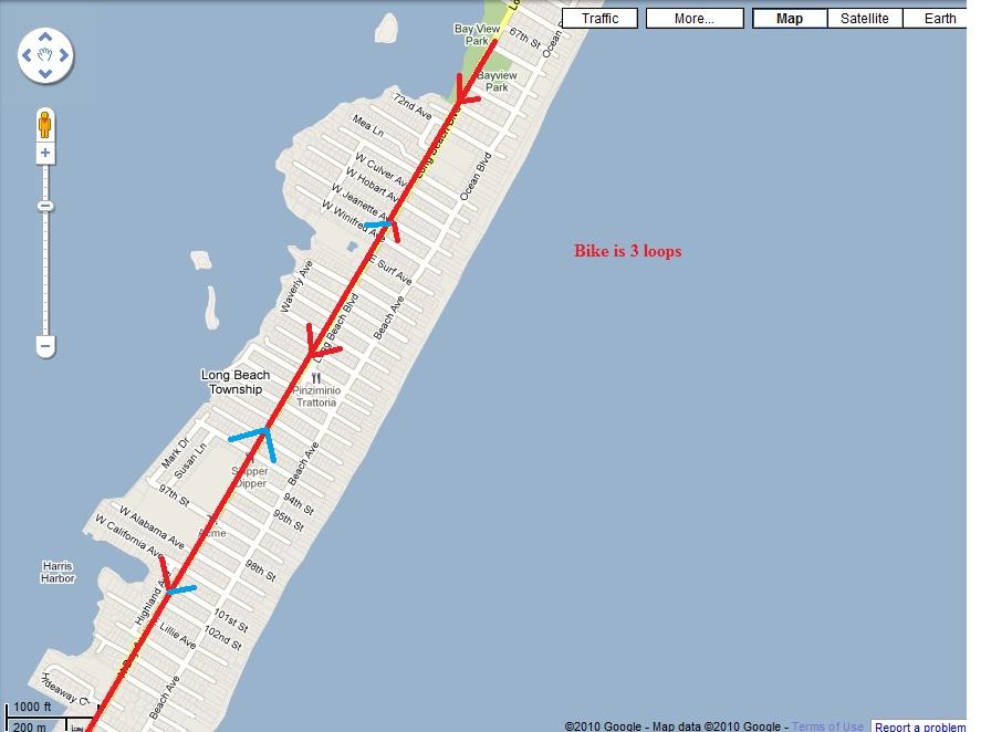 Street Map Of Long Beach Island Nj Dq Long Beach Island Triathlon, Duathlon, & Aquabike At Bayview Park *#