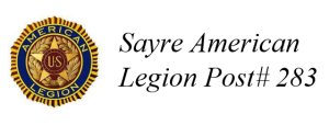 Sponsor Logo for Sayre American Legion Post #283