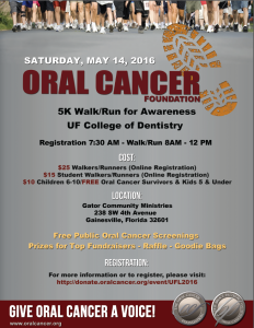Oral Cancer Walk Awareness 5K Walk/Run