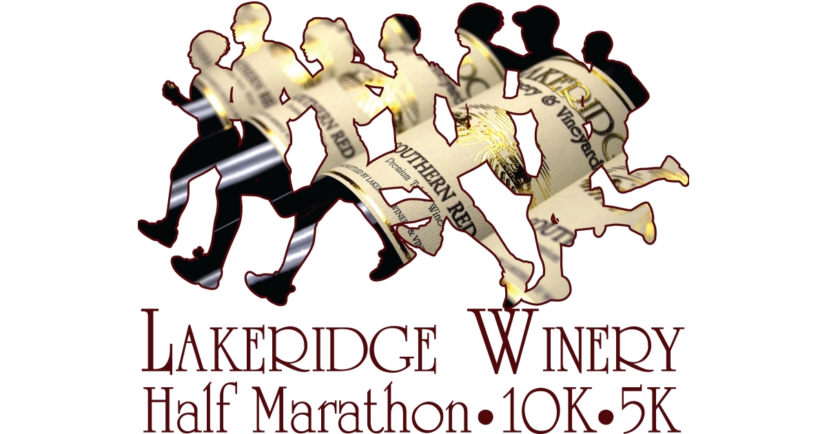 Lakeridge Winery Half Marathon, 10K & 5K Finish Line