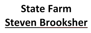 Sponsor Logo for State Farm:  Steven Brooksher