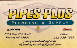 Sponsor Logo for Pipes Plus. Plumbing
