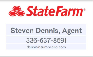 Sponsor Logo for State Farm - Steven Dennis - 336-637-8591