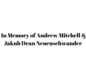Sponsor Logo for In Memory of Andrew Mitchell & Jakub Dean Neuenschwander
