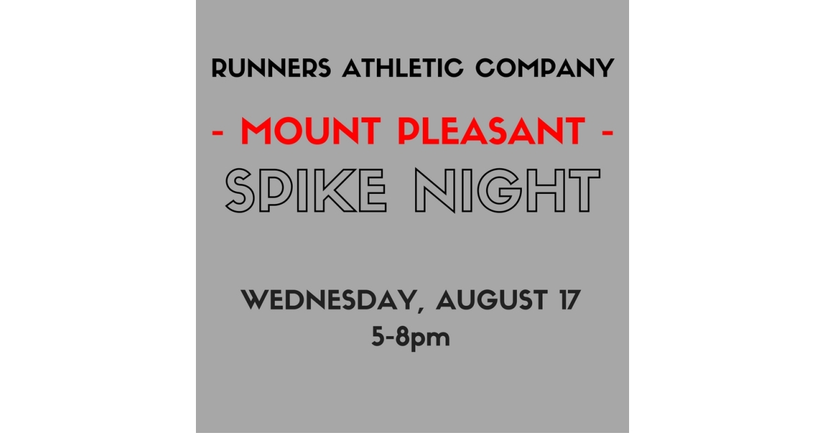 Runners Athletic Co. Spike Night Mount Pleasant