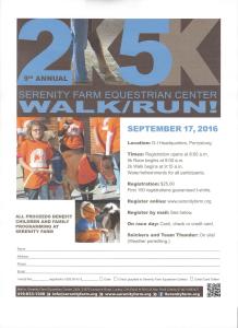 Serenity Farm Equestrian Center 2k/ 5k Run/Walk