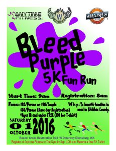 Bleed Purple 5K Fun Run