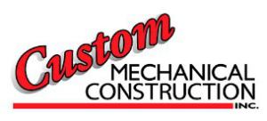 Logo for Custom Mechanical Construction