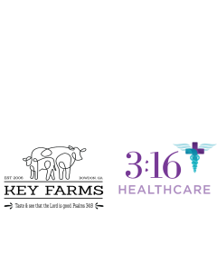 Sponsor Logo for Key Farms & 3:16 Healthcare