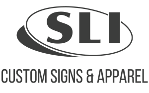 Sponsor Logo for SLI Custom Signs & Apparel