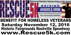 RESCUE 5K benefit for Homeless Veterans