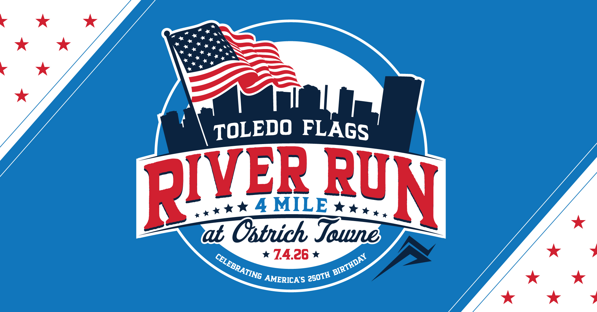 TOLEDO FLAGS RIVER RUN 4 MILER at OSTRICH TOWNE