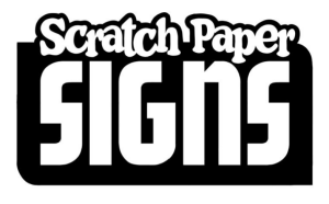 Sponsor Logo for Scratch Paper Signs