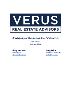 Sponsor Logo for VERUS Real Estate Advisors