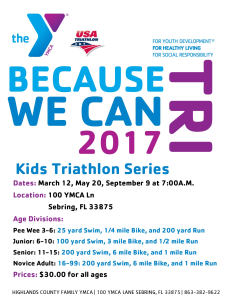 Because We Can Youth Triathlon