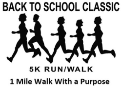Back To School Classic 5K Run/Walk: Race T-Shirt Design