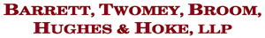 Sponsor Logo for Barrett, Twomey, Broom, Hughes & Hoke, LLP