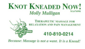 Logo for Knot Kneaded Now! Massage