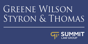 Sponsor Logo for Green, Wilson, Styron & Thomas - Summit Law Group