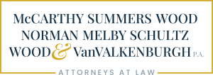 Sponsor Logo for McCarthy Summers Wood Norman Melby Schultz wood & VanValkenburgh P.A.