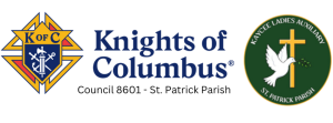 Sponsor Logo for St. Patrick: KC Council 8601, Kaycee Ladies Auxiliary. Right to Life Ministry