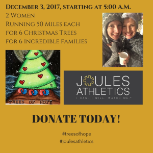 Joules Athletics 50 Miler for Trees of Hope