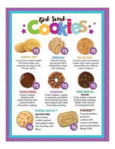 Sponsor Logo for Girl Scout cookies Bella Gomez