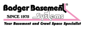 Thank you to our sponsor Logo for Badger Basement Systems