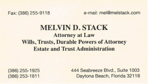 Sponsor Logo for Melvin D. Stack