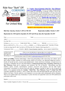 6th Annual Ride Your Butt Off for United Way home