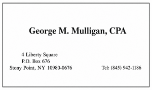 Sponsor Logo for George M. Mulligan
