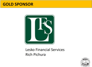 Sponsor Logo for Lesko Financial Services - Rich Pichura
