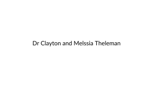 Logo for Dr Clayton and Melssia Theleman
