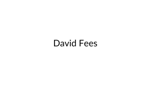 Logo for David Fees