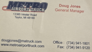 Sponsor Logo for Doug Jones Metro Airport Truck