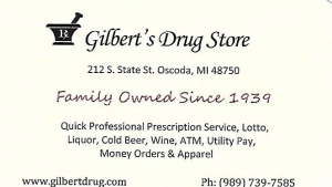 Sponsors Logo for Gilberts Drug Store
